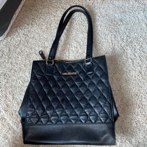 L VERA BRADLEY QUILTED LEATHER HAND BAG,NORA TOTE